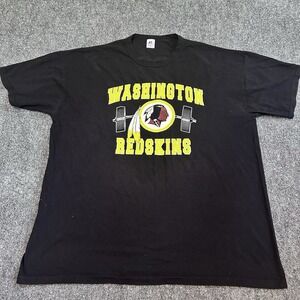 Russell‎ Athletic T-Shirt Washington Redskins Men XL Short Sleeve 2006 Black
